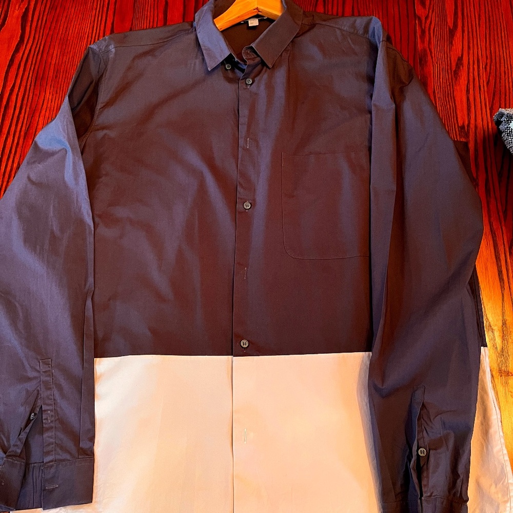 Cos Two tone bicolor dress casual shirt